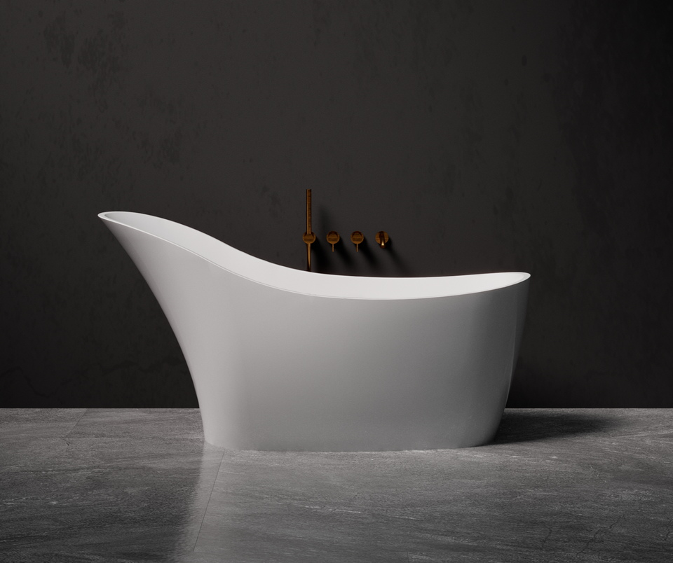 Pietra Bianca Anna Freestanding Bath