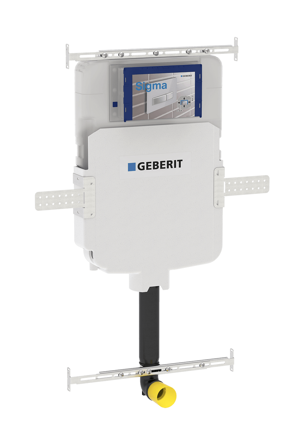 Turner Hastings Fino WhisperFlush Floor Pan & Seat + Geberit In-wall Cistern + ABS Button