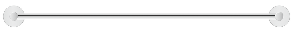 Bella Vista Mica Single Towel Rail - 800mm (1124-800-P) 2