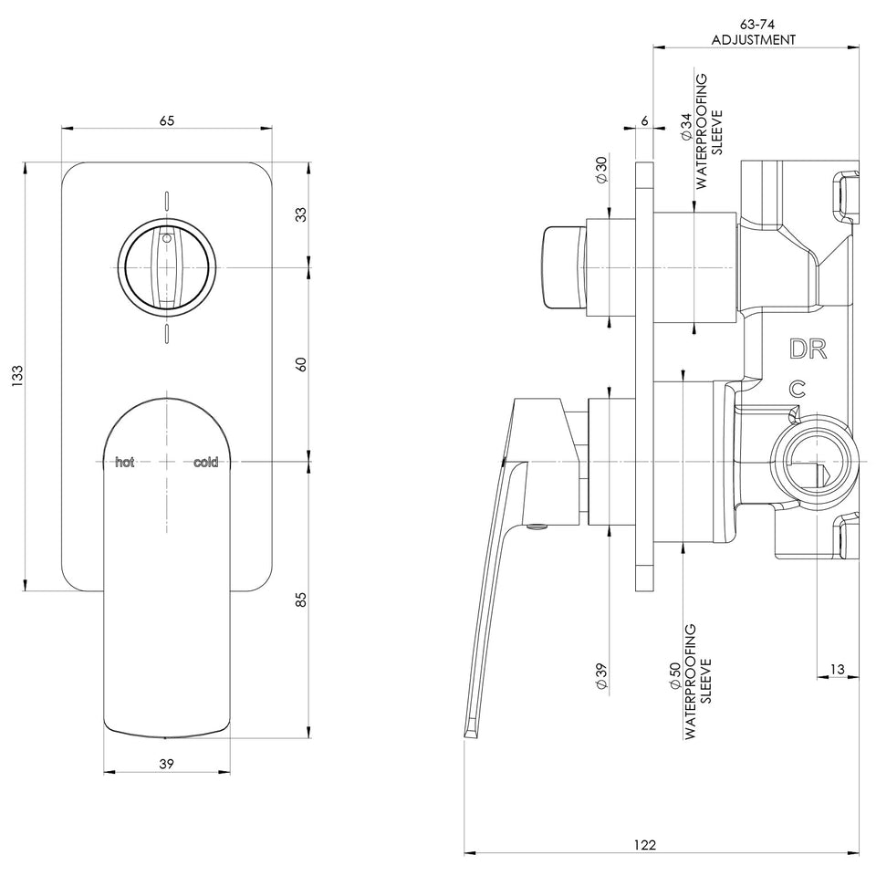 Phoenix Mekko SwitchMix Shower/Bath Diverter Mixer