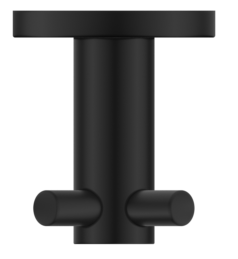 Bella Vista Mica Double Robe Hook (1153-D-P-BLK) 3