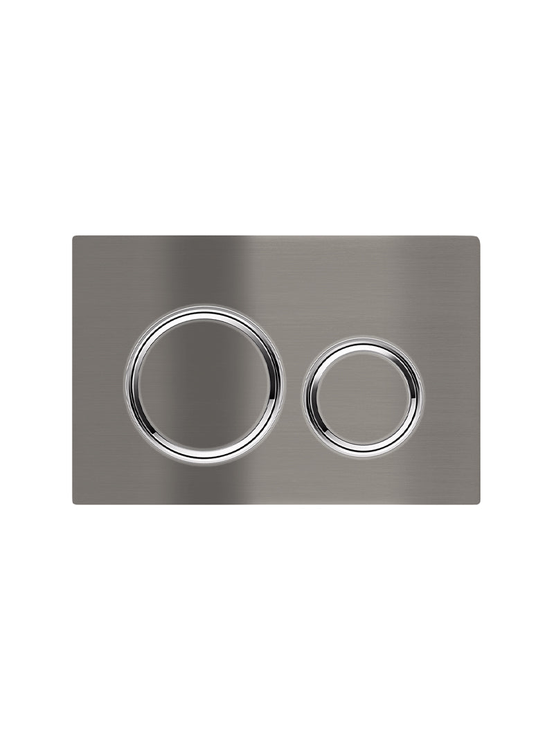 Meir Sigma 21 Dual Flush Plate by Geberit - Gunmetal (115.884.00.1N-PVDGM)