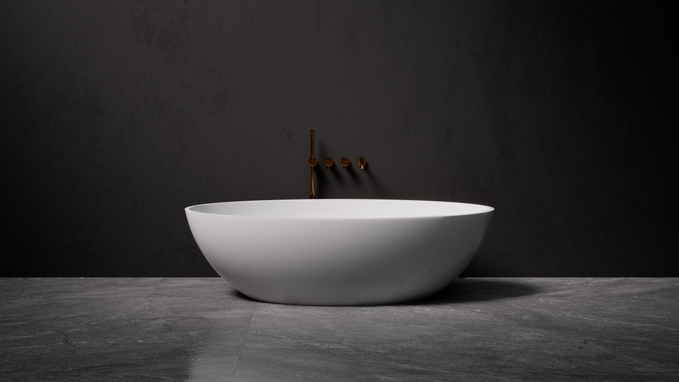 Pietra Bianca Nice Freestanding Bath