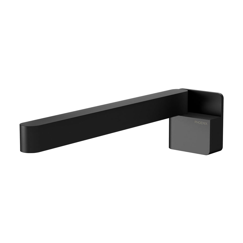 Phoenix Designer Swivel Bath Outlet Square - Matte Black (121-0881-10)
