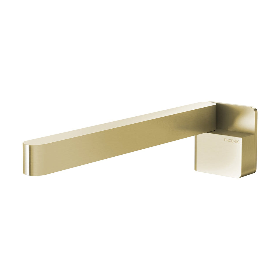 Phoenix Designer Swivel Bath Outlet Square - Brushed Gold (121-0881-12)