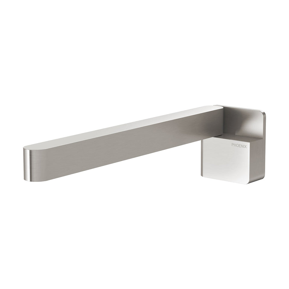 Phoenix Designer Swivel Bath Outlet Square - Brushed Nickel (121-0881-40)