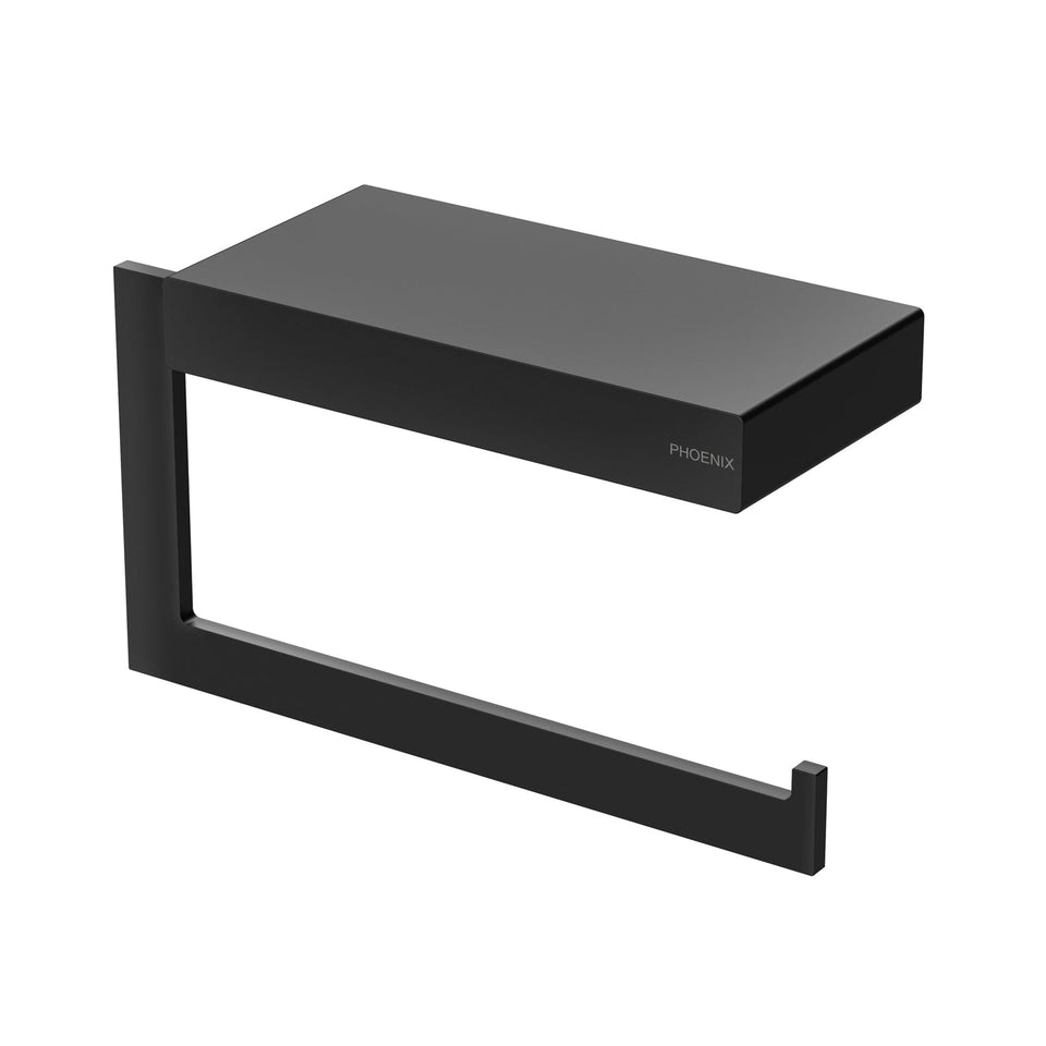 Phoenix Lexi MKII Toilet Roll Holder - Matte Black (123-8200-10)