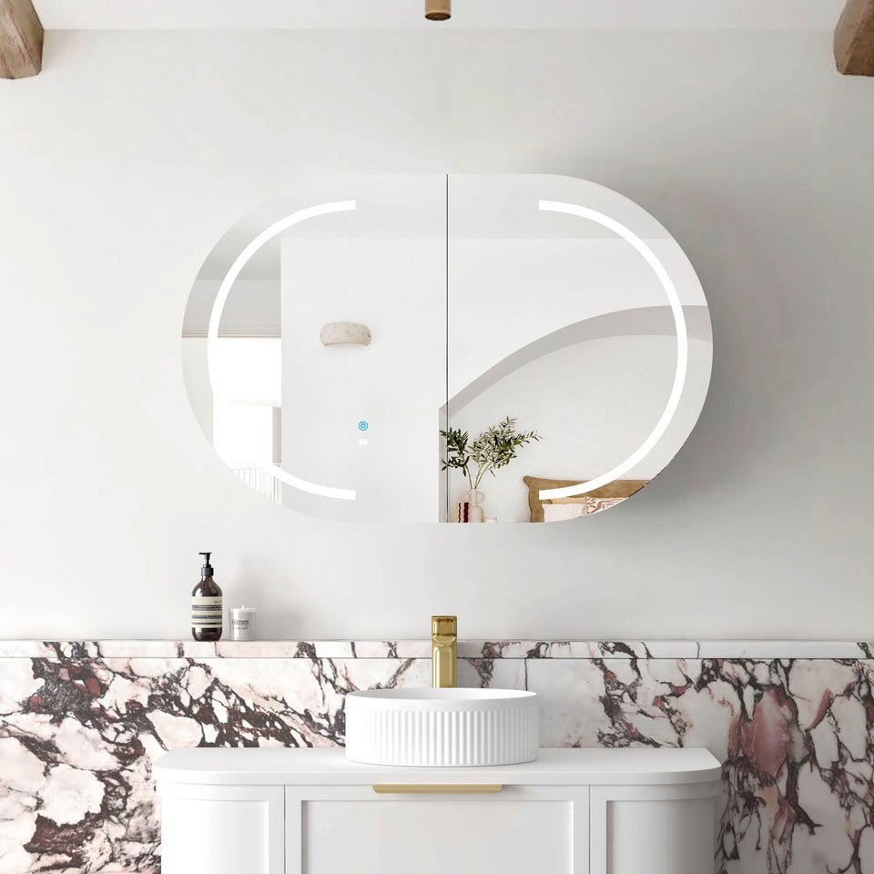 Otti Bondi 900 LED Shaving Cabinet Matte White