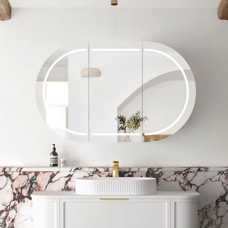 Otti Bondi 1200 LED Shaving Cabinet Matte White