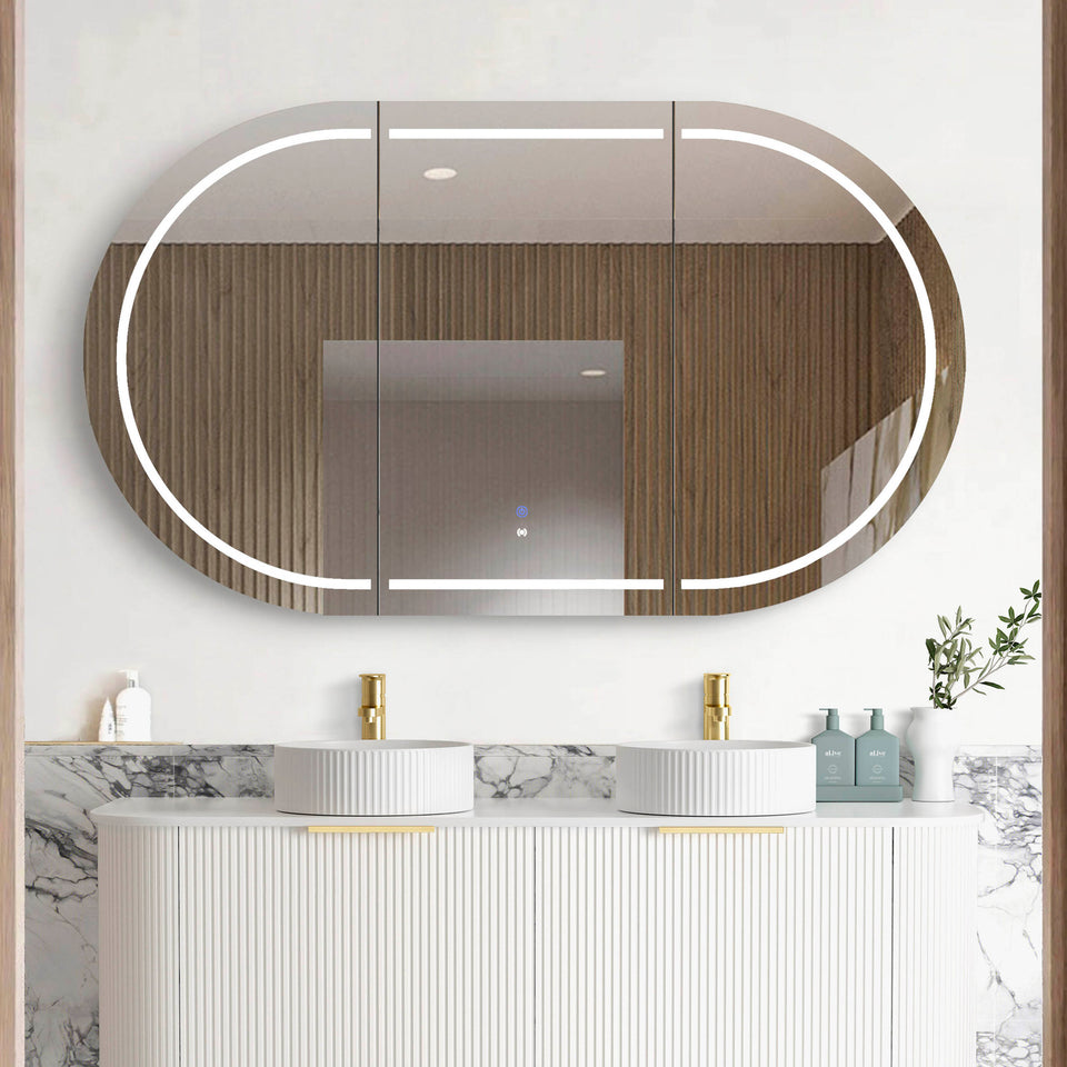 Otti Bondi 1500 LED Shaving Cabinet Matte White