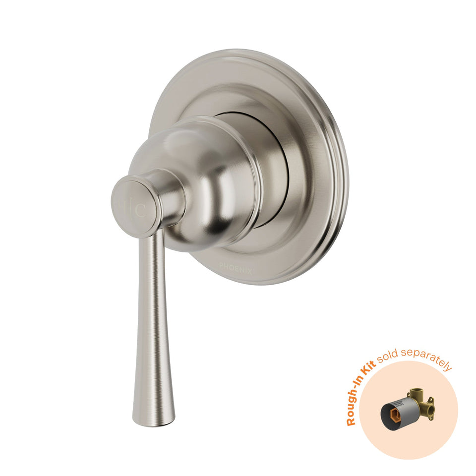 Phoenix Cromford SwitchMix Shower / Wall Mixer (Fit-Off Kit Only) - Brushed Nickel (134-2805-40-1)