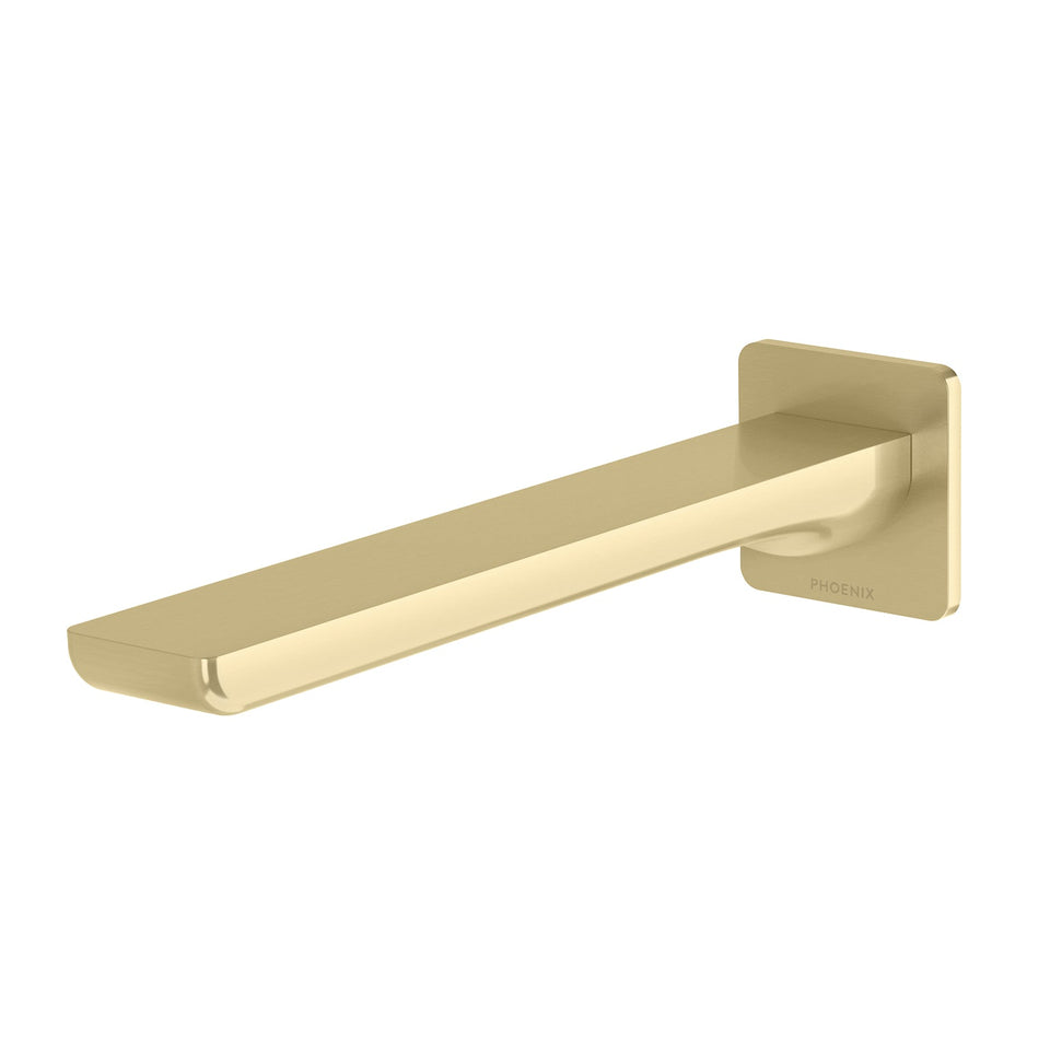 Phoenix Gloss MKII Wall Basin / Bath Outlet - Brushed Gold (135-7610-12)