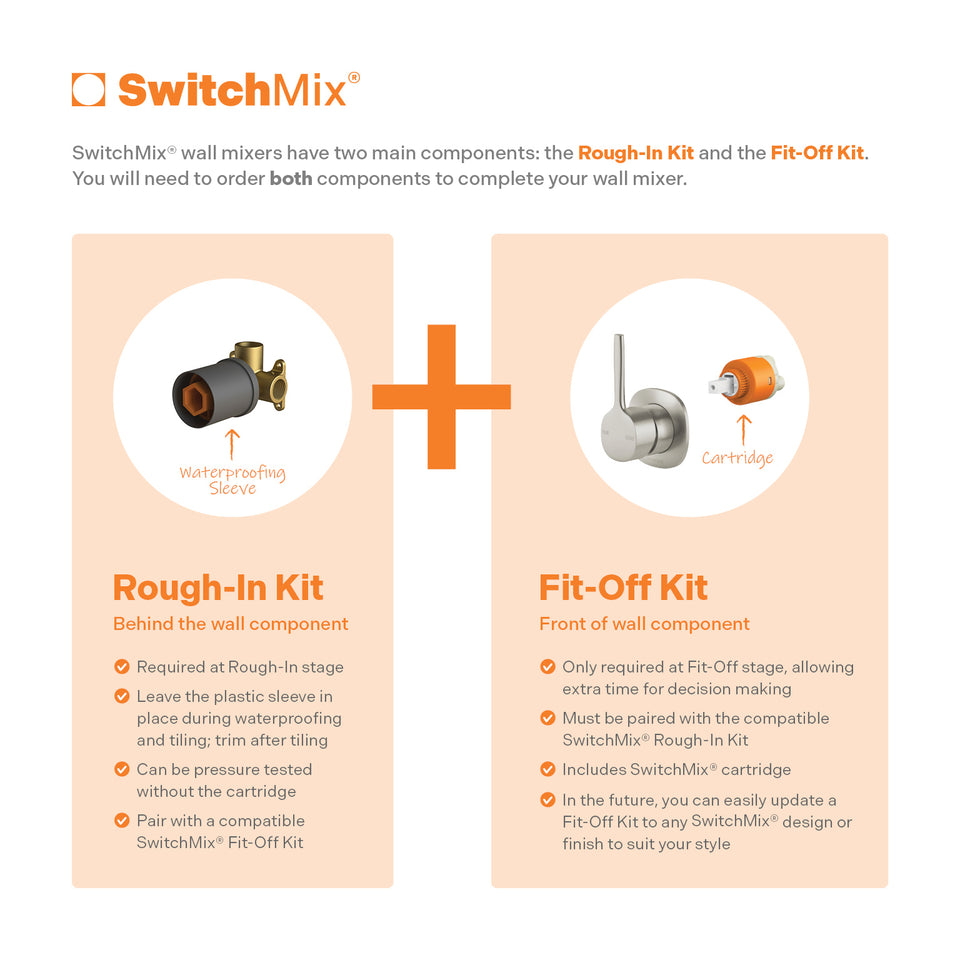 Phoenix Vask SwitchMix Shower/ Wall Mixer Pin Up (Fit-Off Kit Only) – Lead Free