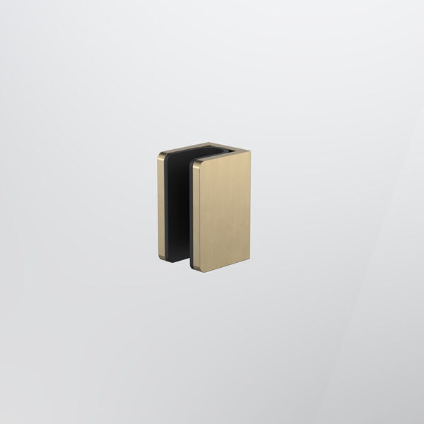 Caroma Shower Glass U Bracket - Brushed Brass (14228001BB)