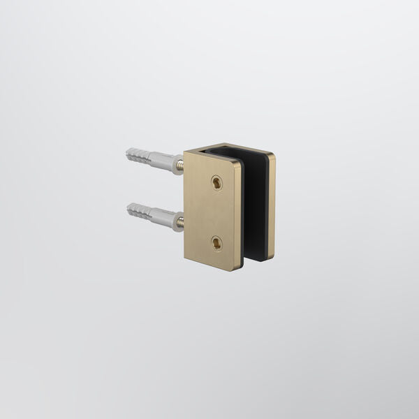 Caroma Shower Glass U Bracket - Brushed Brass (14228001BB)