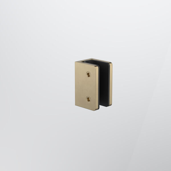 Caroma Shower Glass U Bracket - Brushed Brass (14228001BB)