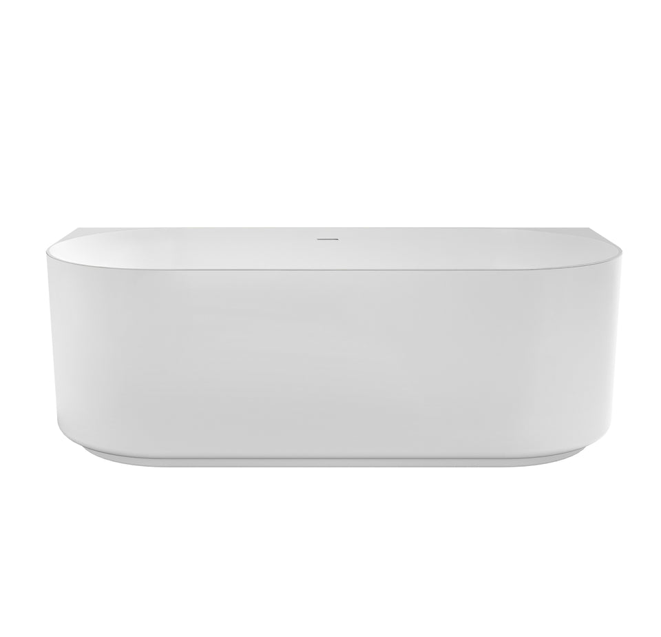 Otti Attica Celine 1700 Matte White BTW Multi-fit Bath with Overflow