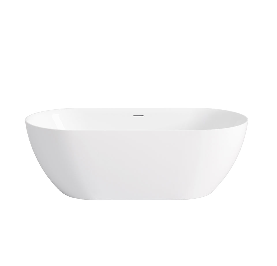 Otti Attica Manolo 1400 Gloss White Bath with Overflow
