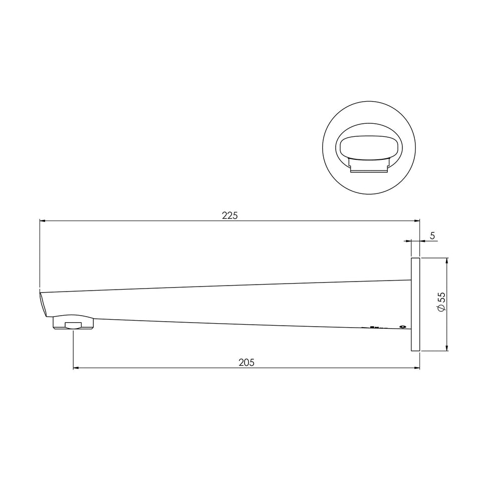 Phoenix Tapware Arlo Wall Bath Outlet Phoenix Builders Range