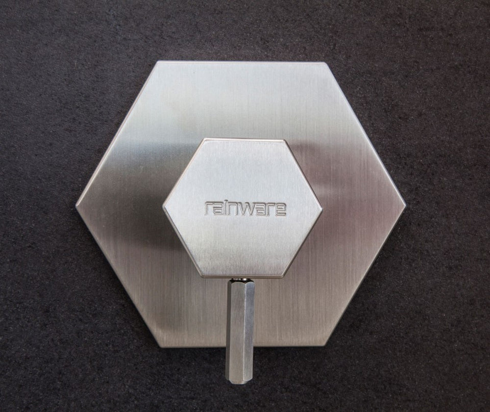 Rainware - Outdoor Miami Shower Wall Mixer Stainless Steel (Back Inlets) Product Code - 8501