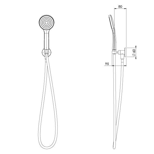Phoenix Pina Hand Shower Builders Range