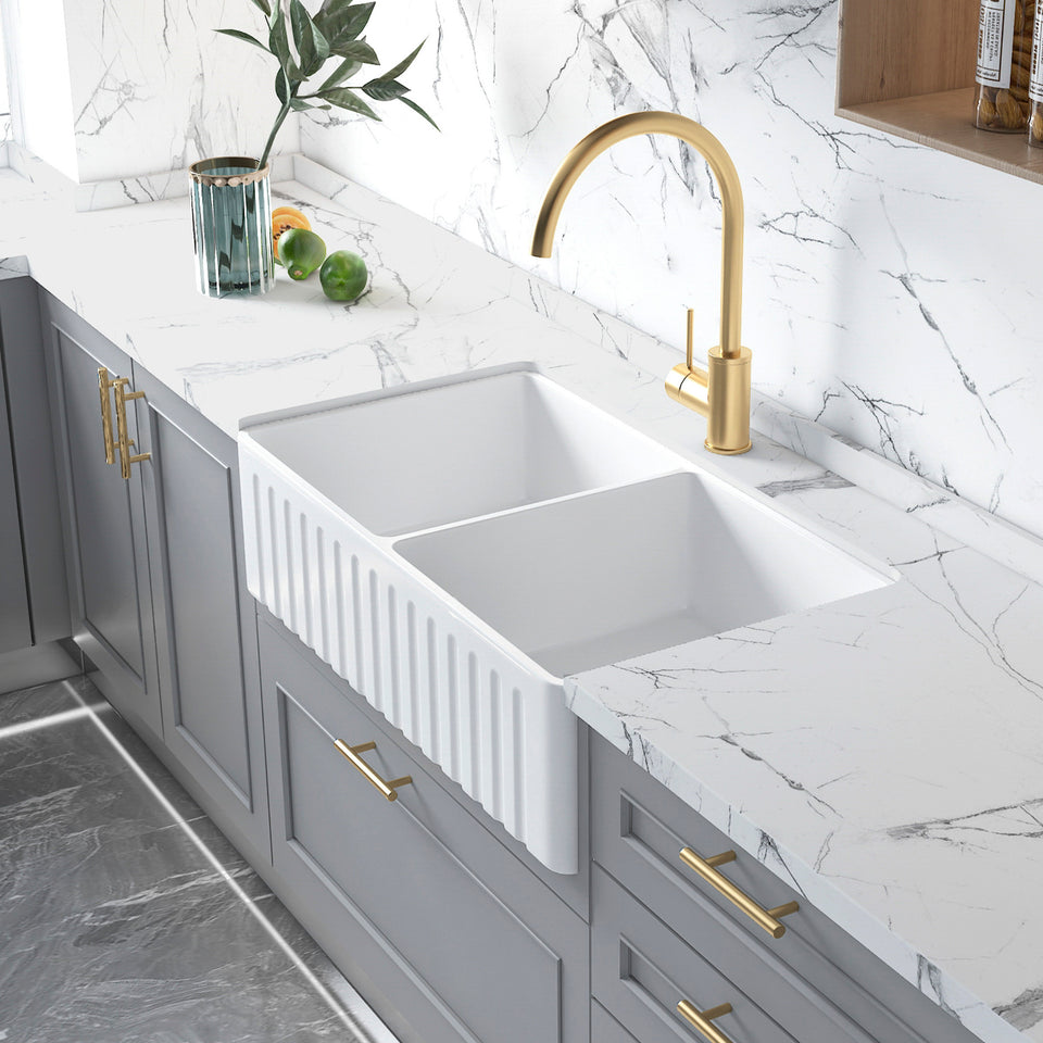 Otti Boston Double Butler Sink 845mm