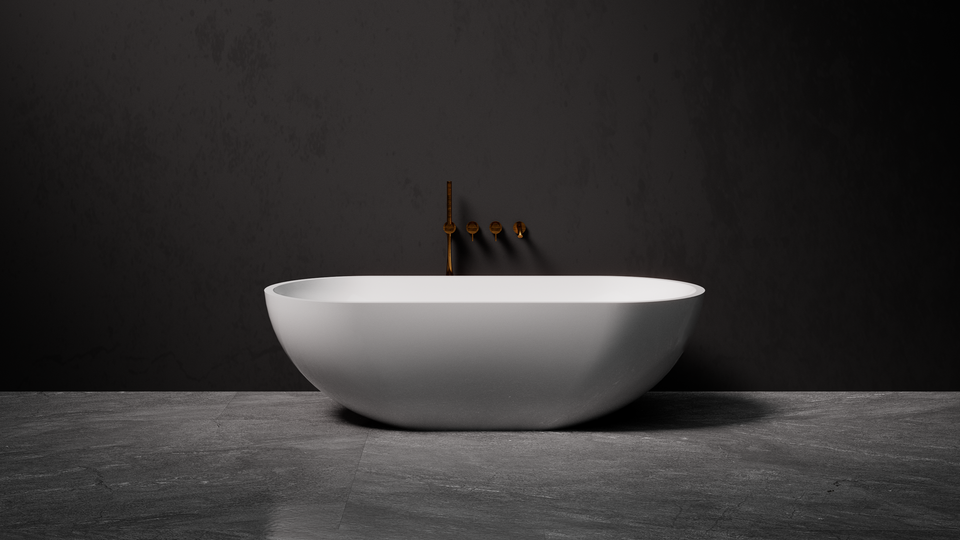 Pietra Bianca Ryese Freestanding Bath