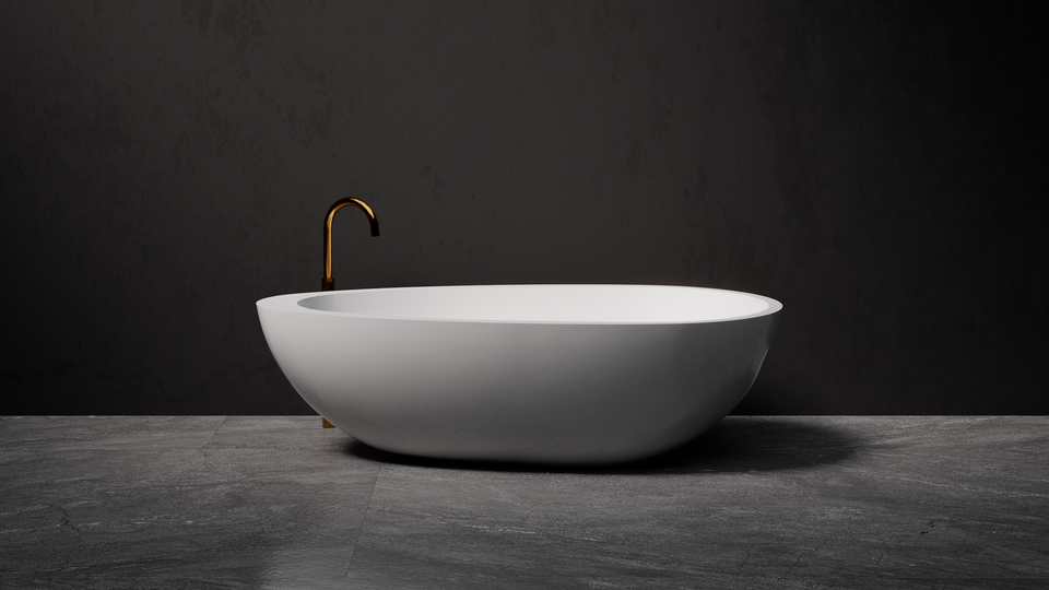 Pietra Bianca Whitney Freestanding Bath