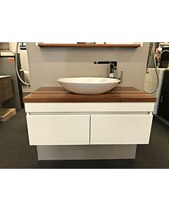 Rifco - Allure Wall Hung Vanity Timber Top with Above Counter Ceramic Basin - 1200mm (ALLURETIMBER1200)