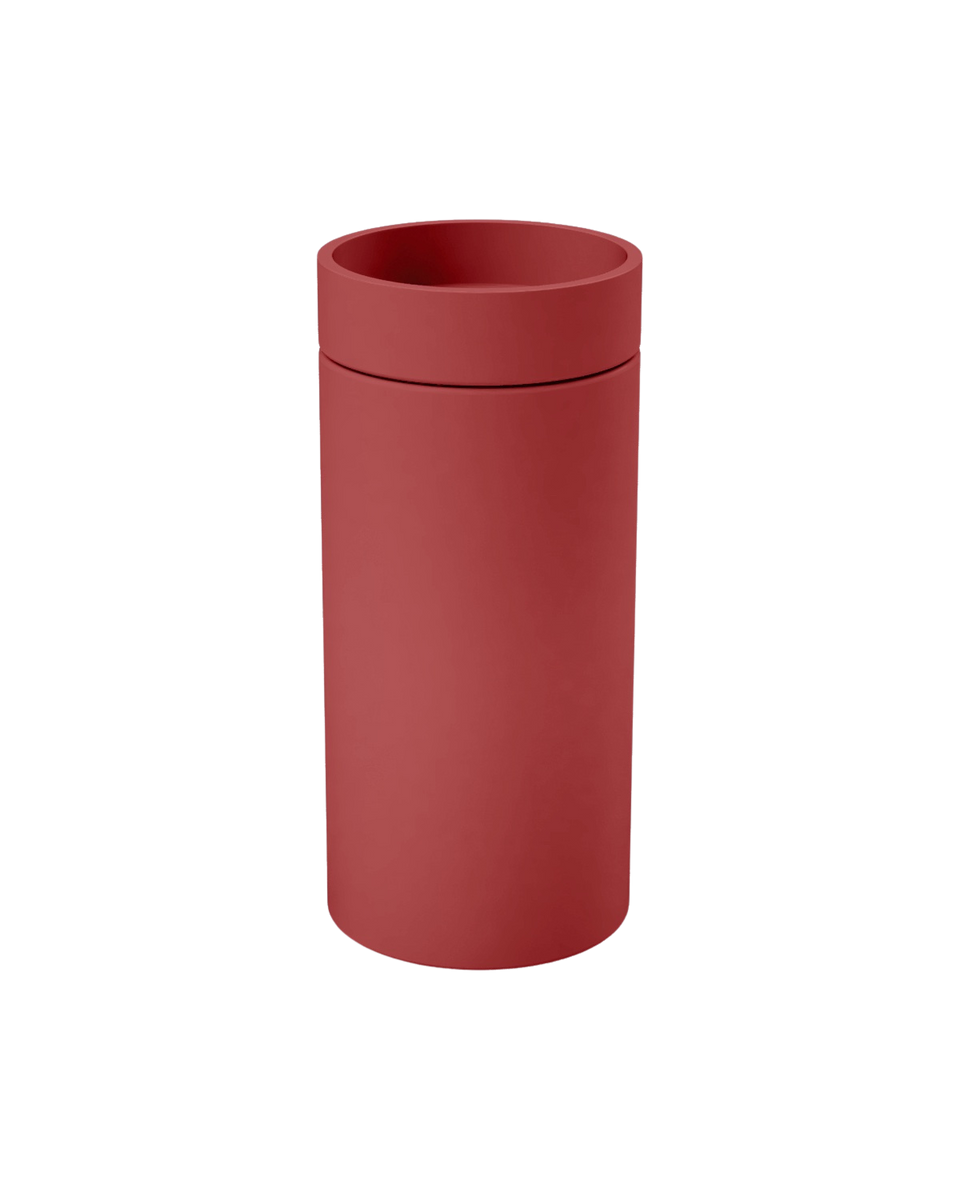 Nood Co Cylinder with Tray - Hoop Basin - Musk / Pastel Peach Tray (HP1-4-0-MU-TPA)