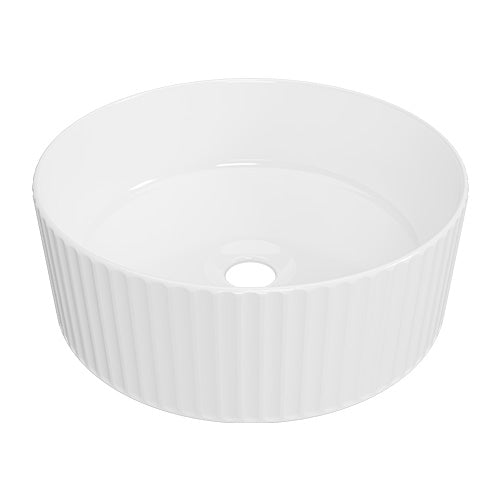 Timberline Allure Flute White Above Counter Basin