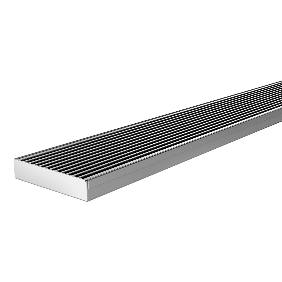 Phoenix Tapware Phoenix Flat Channel Drain HG 100 x 750mm Outlet 90mm