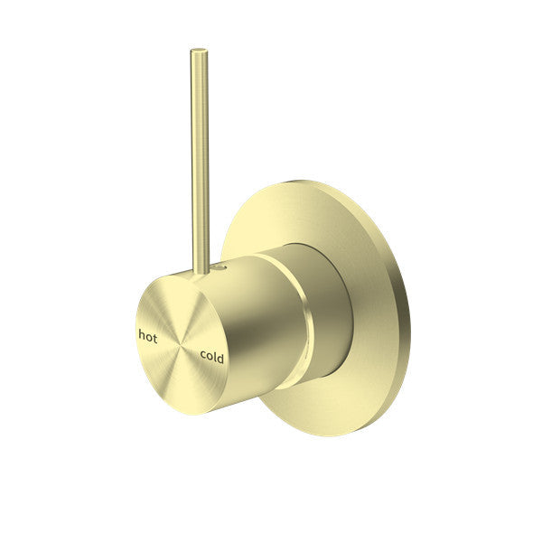 Nero Mecca Shower Mixer Handle Up - Brushed Gold (NR221909bBG)
