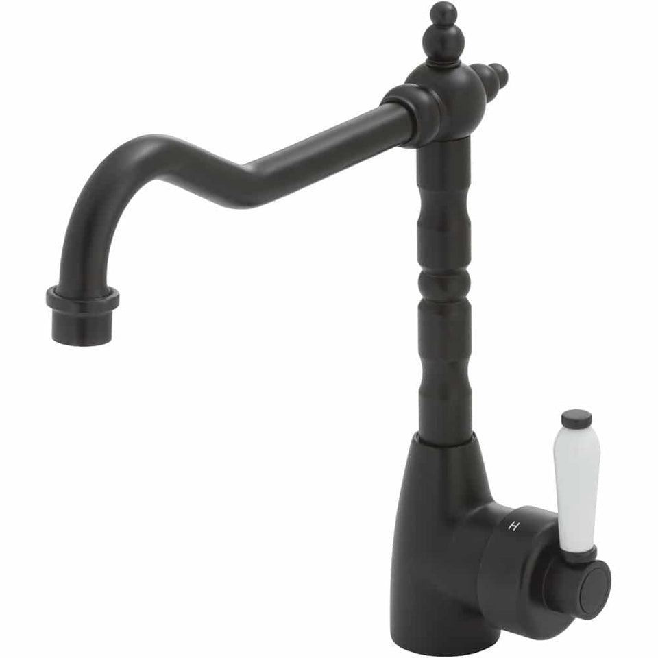 Fienza Eleanor Shepherds Crook Sink Mixer -/Ceramic