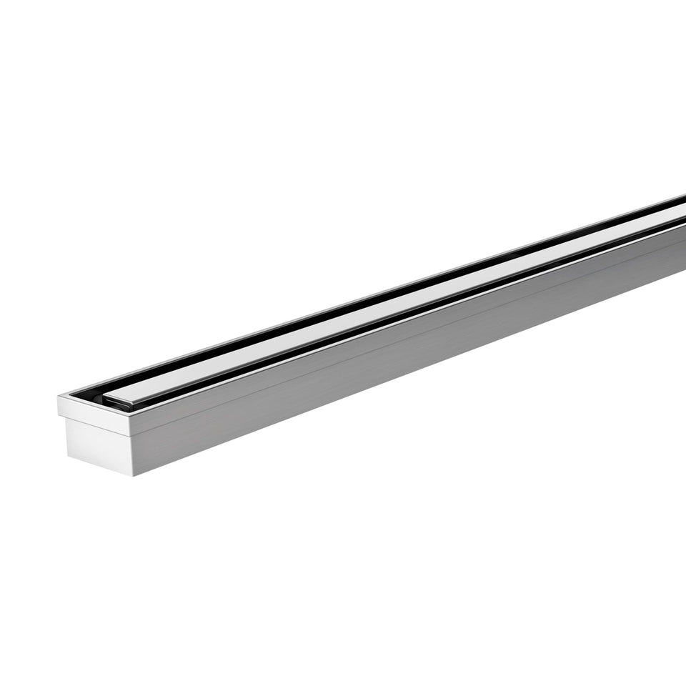 Phoenix Tapware Phoenix Flat Slimline Channel Drain 30x900mm Outlet 65mm - Stainless Steel (205-4433-51)