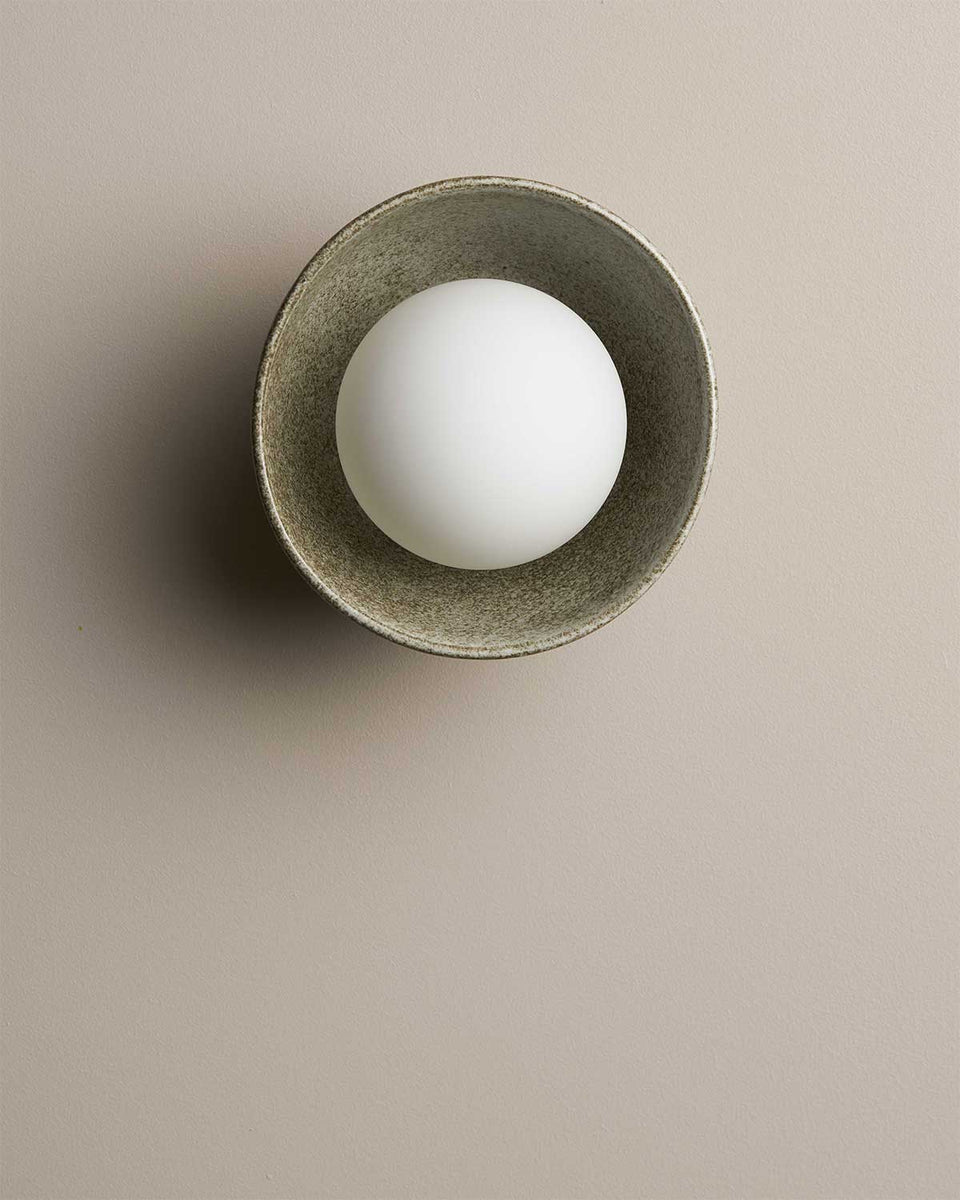 Ceramic Wall Bowl Sconce Light - Saltbush