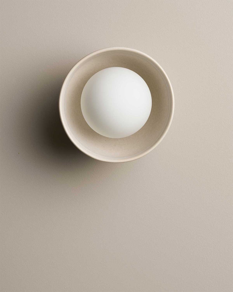 Ceramic Wall Bowl Sconce Light - Coast