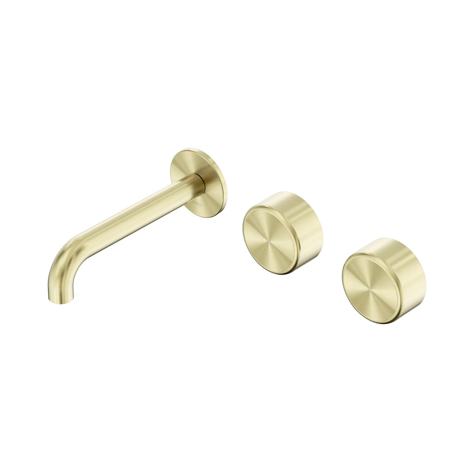 Nero Serenity Wall Basin/Bath Set Offset Spout With Metal Handles