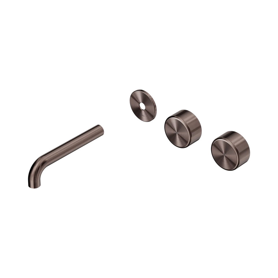 Nero Serenity Wall Basin/Bath Set Offset Spout With Metal Handles Trim Kit Only