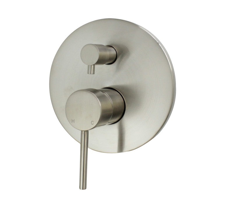 Modern - Star Brushed Nickel Wall Shower Diverter Mixer Tap STR009BN