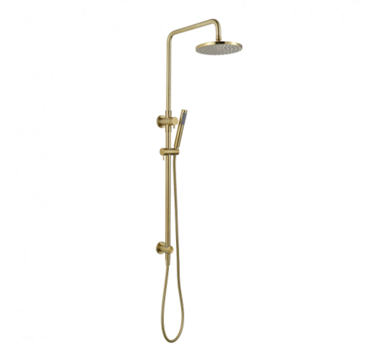 Brushed Bronze Round Combination Twin Shower