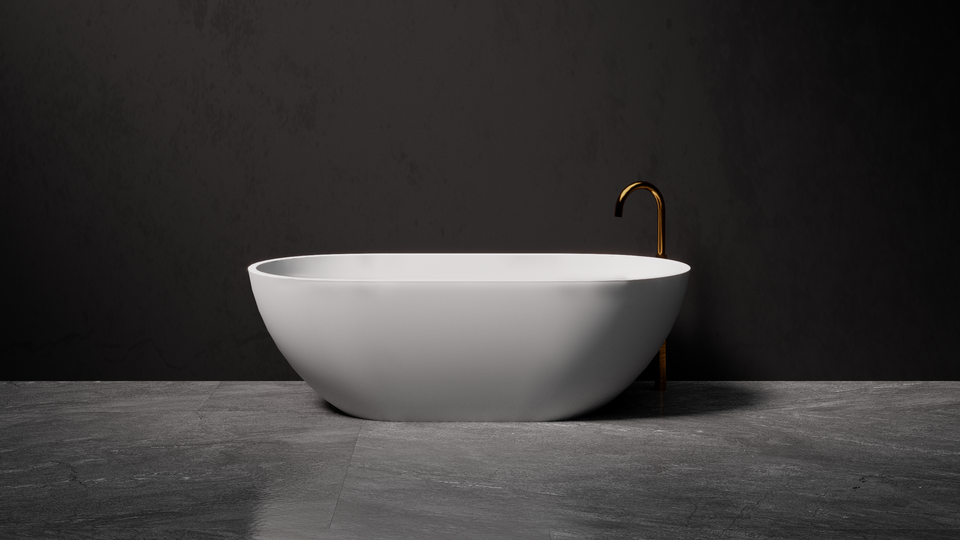 Pietra Bianca Bella Freestanding Bath