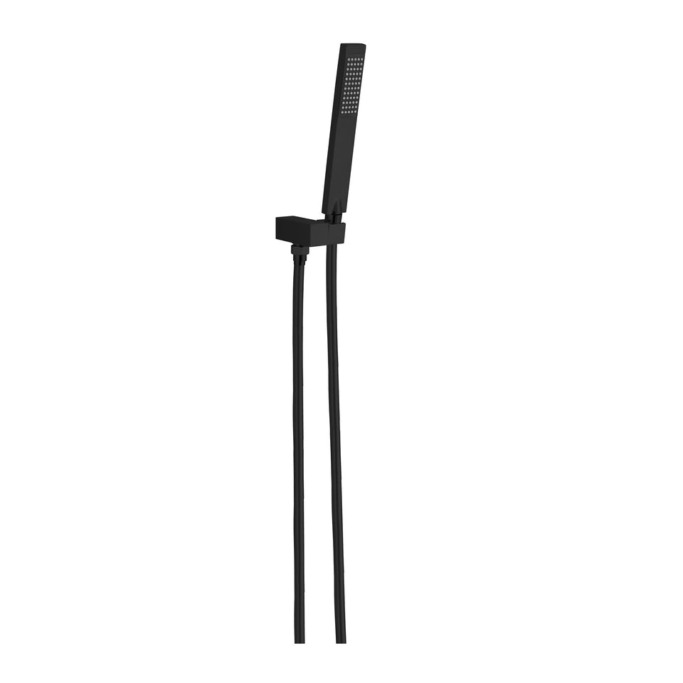 Nero Vibe Square Slim Shower Bracket Matte Black