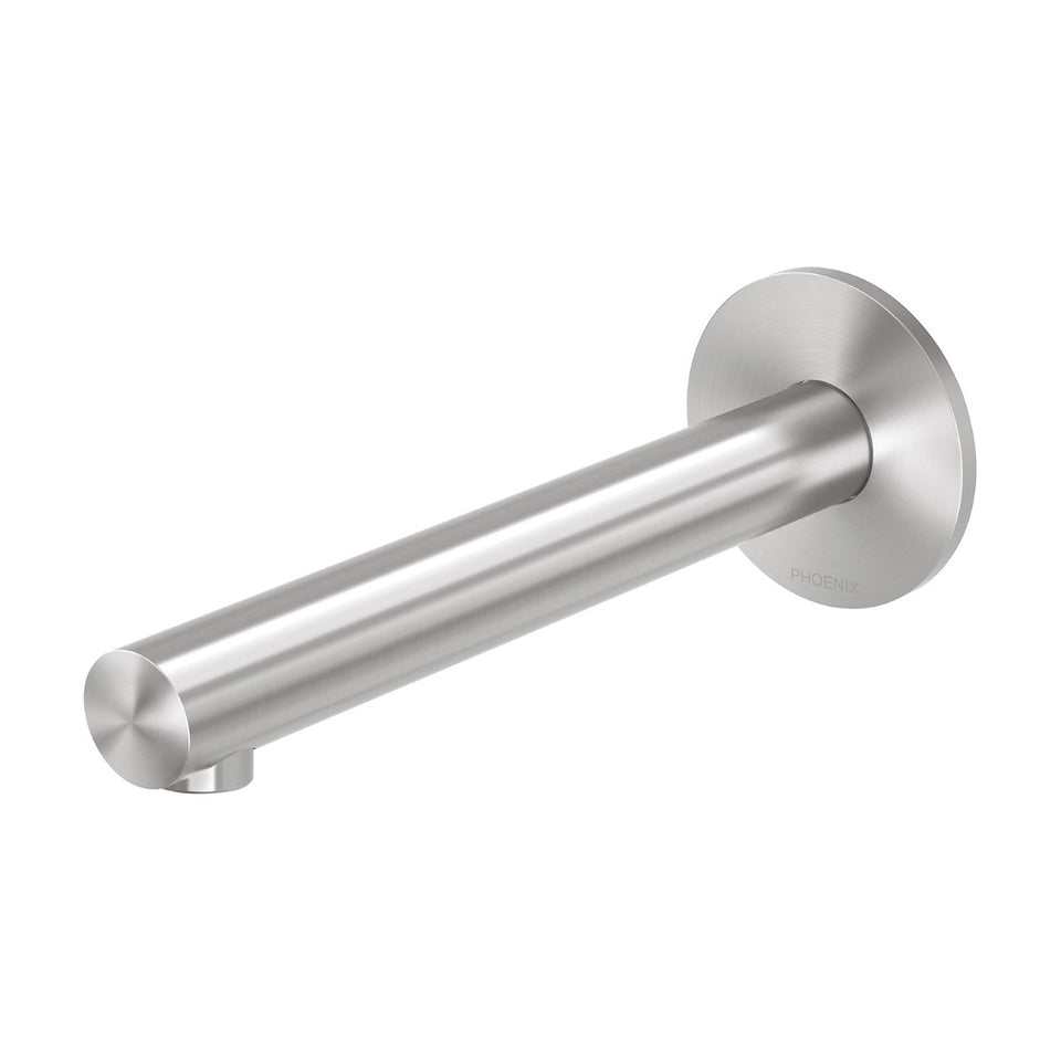Phoenix Tapware Vivid Slimline SS 316 Wall Basin / Bath Outlet 180mm