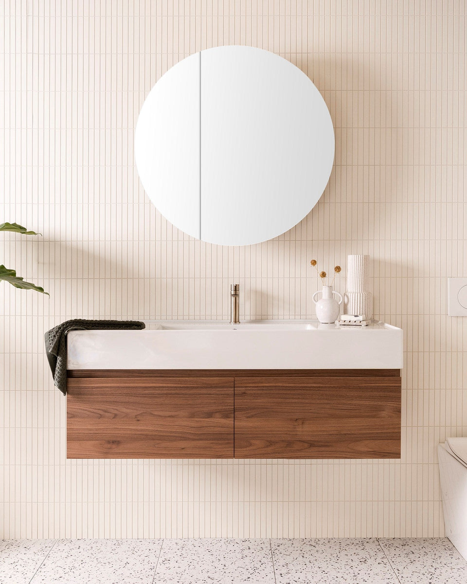 ADP Capri Wall Hung Vanity Centre Bowl - 1200mm Double Bowl (CAPFA1200WHD)