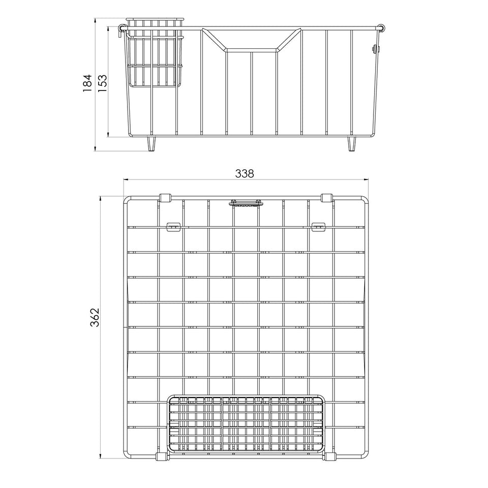 Phoenix Wire Basket Brushed