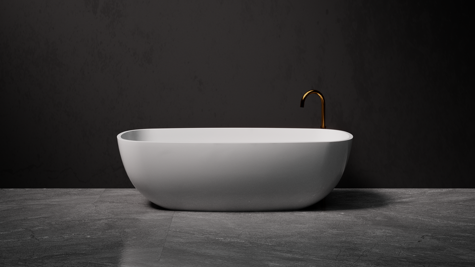 Pietra Bianca Bora Freestanding Bath