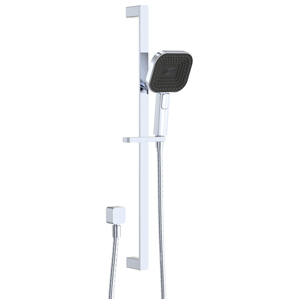 Fienza Kuro Rail Shower Soft Square Head