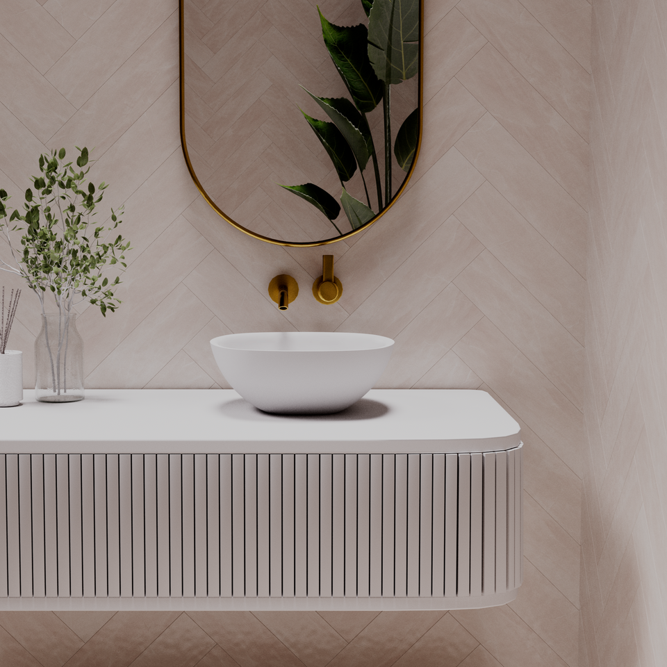 Pietra Bianca Marcello Above Counter Basin