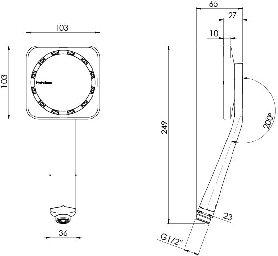 Phoenix Tapware NX Orli Hand Piece